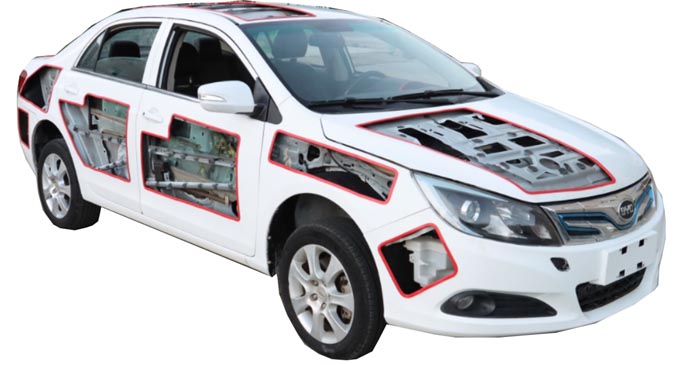 HY-QCX701新能源汽車(chē)整車(chē)解剖模型