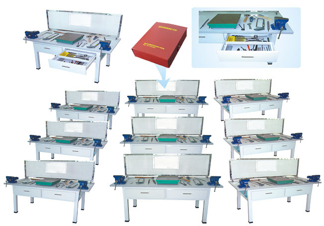 HY-901型鉗工實驗室設(shè)備（鉗工實訓(xùn)桌、單面2工位）